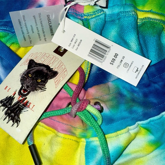 Men’s Maison Noir Tie Dye Shorts - Picture 5 of 6